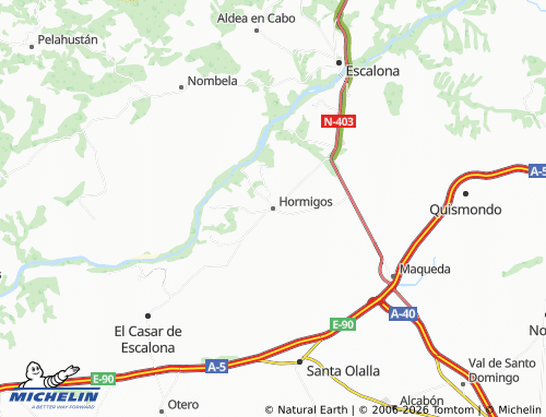 MICHELIN Hormigos map - ViaMichelin