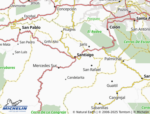 MICHELIN Santiago map - ViaMichelin