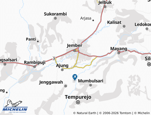 Mapa MICHELIN Kebonsari - ViaMichelin
