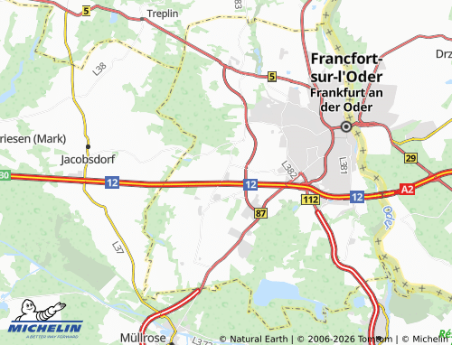 Mapa MICHELIN Pagram - ViaMichelin