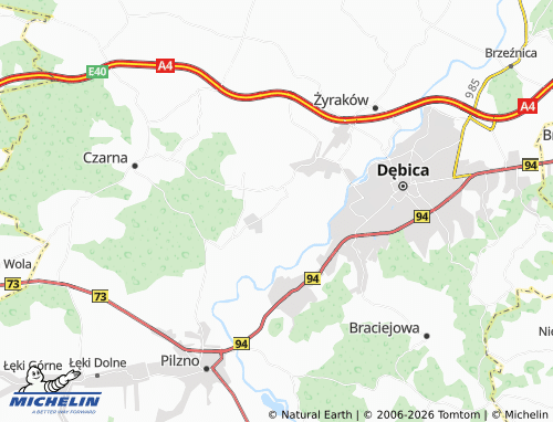 MICHELIN Podgórze map - ViaMichelin