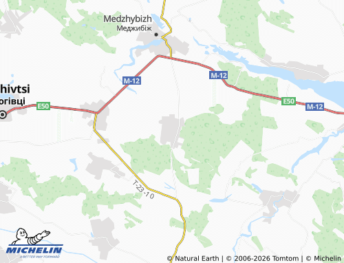 Kaart MICHELIN Lysohirka - ViaMichelin