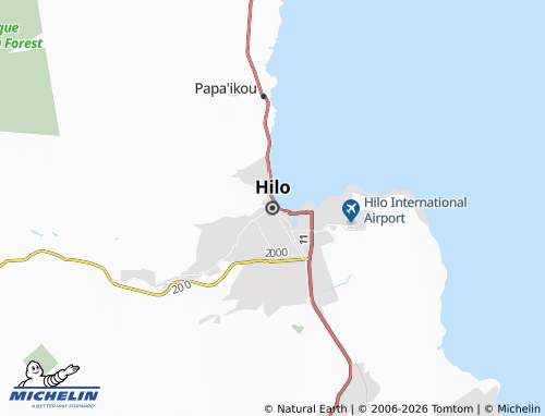 Mapa MICHELIN Hilo - ViaMichelin