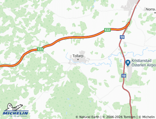Mappa MICHELIN Tollarp - ViaMichelin
