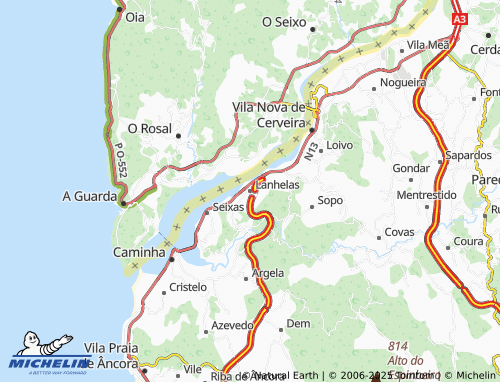 MICHELIN Lanhelas map - ViaMichelin