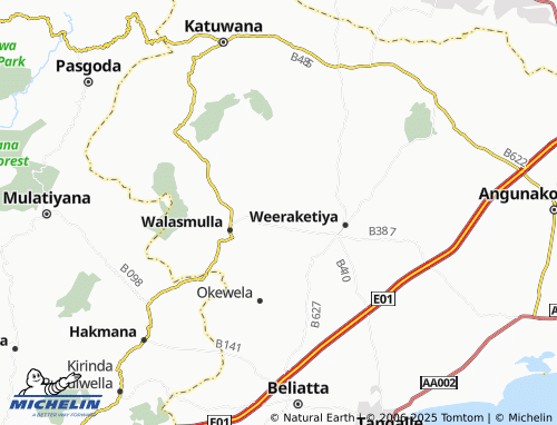 MICHELIN Ittademaliya South map - ViaMichelin