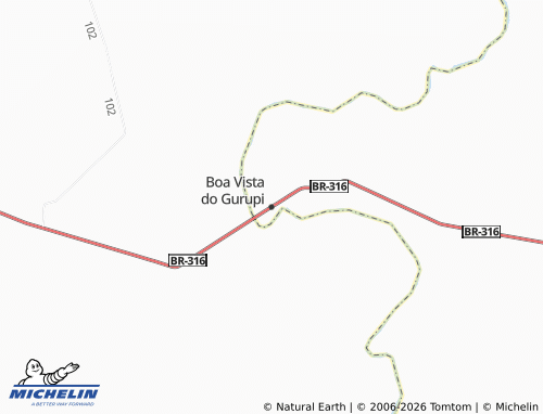 Mapa MICHELIN Boa Vista do Gurupi - ViaMichelin