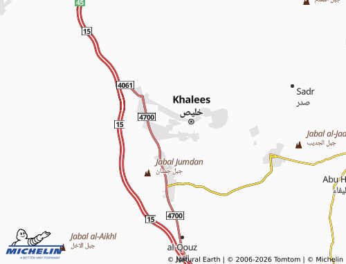 MICHELIN-Landkarte al-Kharnqiya - ViaMichelin