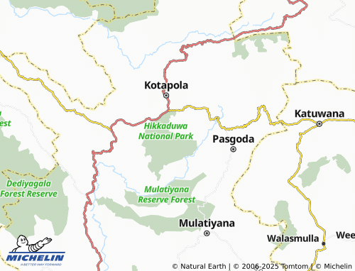 MICHELIN Horagala East map - ViaMichelin