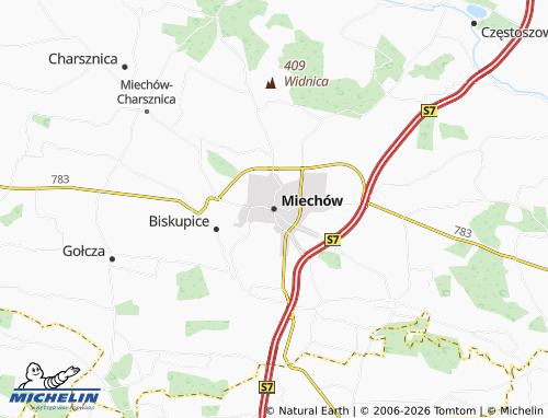 MICHELIN-Landkarte Miechów - ViaMichelin