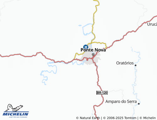 MICHELIN São Geraldo map - ViaMichelin