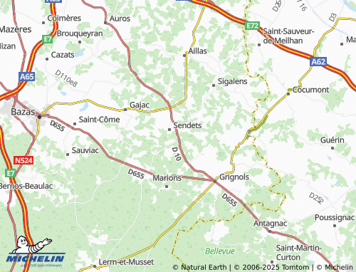 Mapa MICHELIN Cauvignac - ViaMichelin