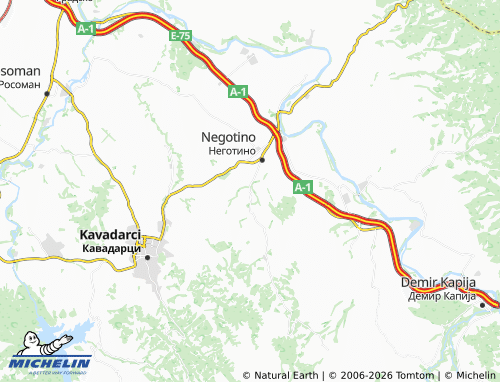 MICHELIN Timjanik map - ViaMichelin