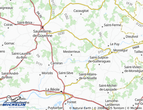 Mapa MICHELIN Mesterrieux - ViaMichelin