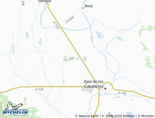 MICHELIN Bárdena del Caudillo map - ViaMichelin