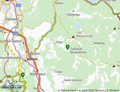 MICHELIN Gaißau map - ViaMichelin