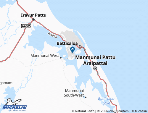 Mappa MICHELIN Veechchukalmunai - ViaMichelin