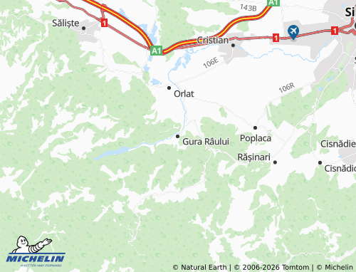 Mappa MICHELIN Gura Râului - ViaMichelin
