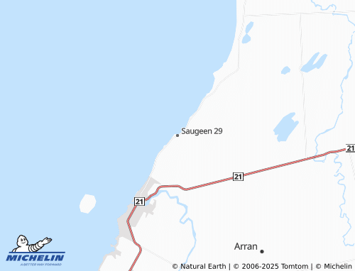 MICHELIN Saugeen 29 map - ViaMichelin