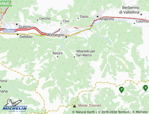 MICHELIN-Landkarte Albaredo per San Marco - ViaMichelin