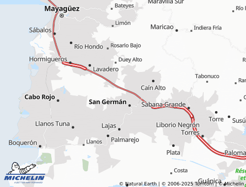 MICHELIN Sabana Grande Abajo map - ViaMichelin