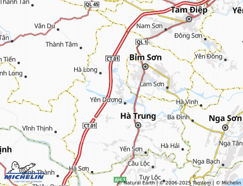 MICHELIN Hà Bắc map - ViaMichelin