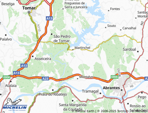 MICHELIN-Landkarte Almoinha Velha - ViaMichelin