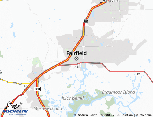 Mappa MICHELIN Fairfield - ViaMichelin