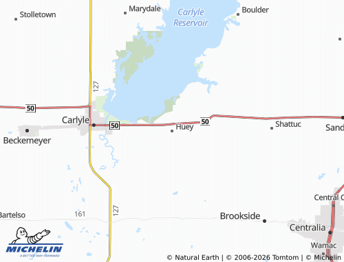 Mapa MICHELIN Huey - ViaMichelin