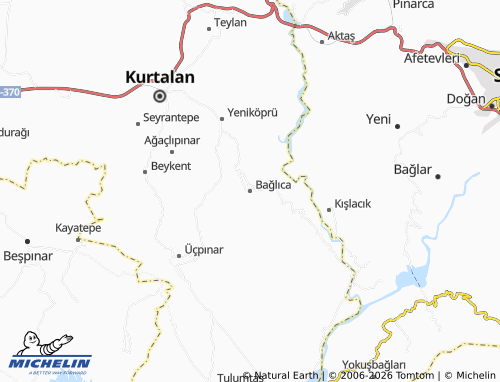 MICHELIN Bağlıca map - ViaMichelin