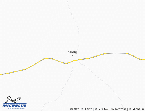 MICHELIN Sironj map - ViaMichelin