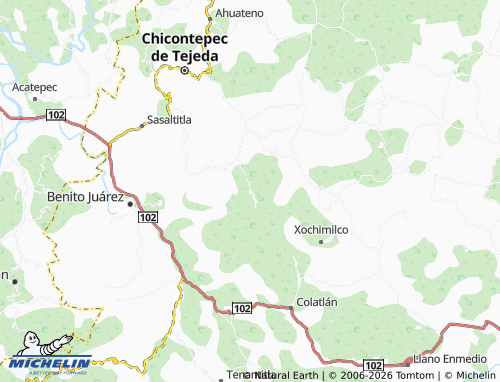 Mapa MICHELIN Amatzintla - ViaMichelin