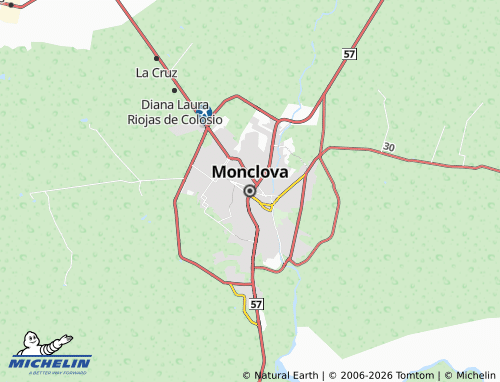 Kaart MICHELIN Monclova - ViaMichelin