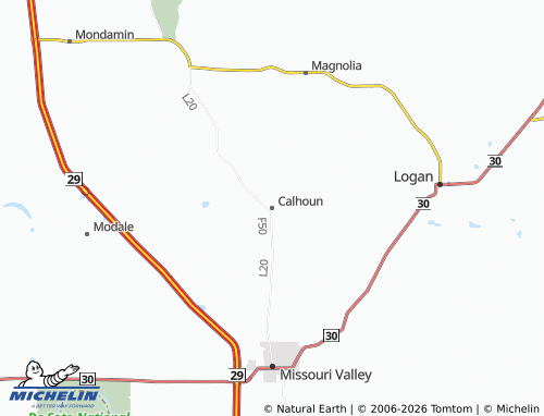 Mapa MICHELIN Calhoun - ViaMichelin