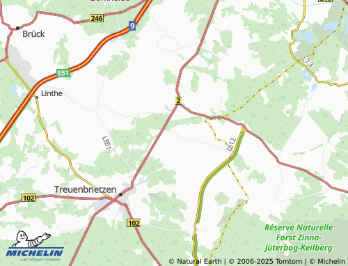 MICHELIN Niebel map - ViaMichelin