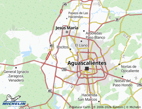 MICHELIN Los Fresnos map - ViaMichelin