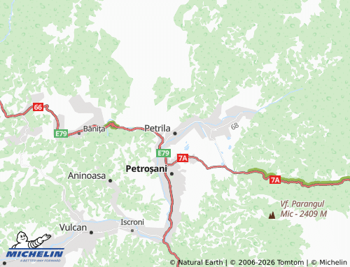 Mappa MICHELIN Petrila - ViaMichelin