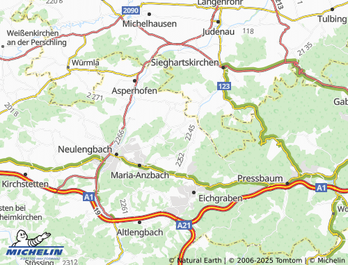 MICHELIN Erlaa map - ViaMichelin