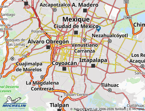 Mapa MICHELIN Américas Unidas - ViaMichelin