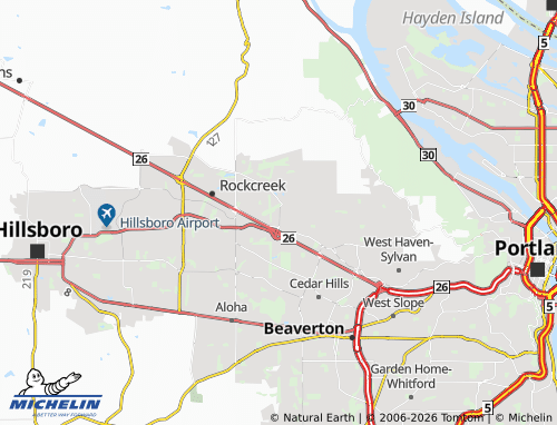 Mapa MICHELIN Oak Hills - ViaMichelin