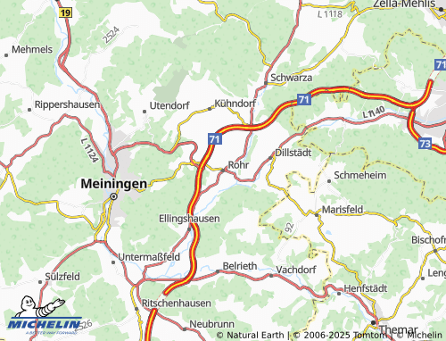 MICHELIN Rohr map - ViaMichelin