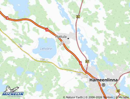 MICHELIN Korpiniitty map - ViaMichelin