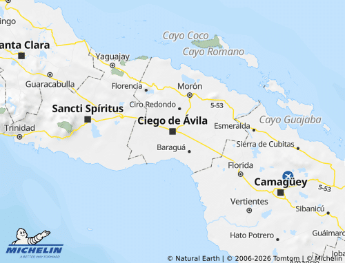 Mappa MICHELIN Ciego de Ávila - ViaMichelin