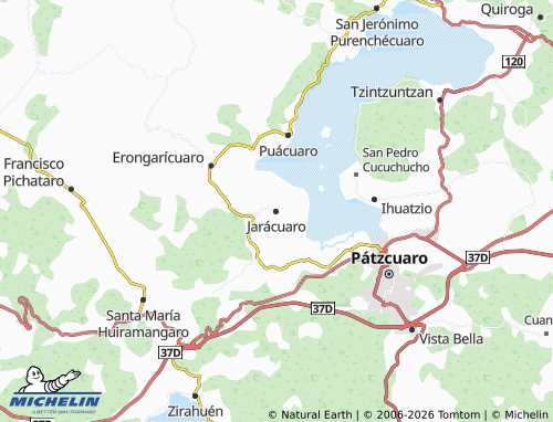 MICHELIN-Landkarte Jarácuaro - ViaMichelin