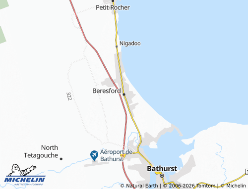 MICHELIN Beresford map - ViaMichelin