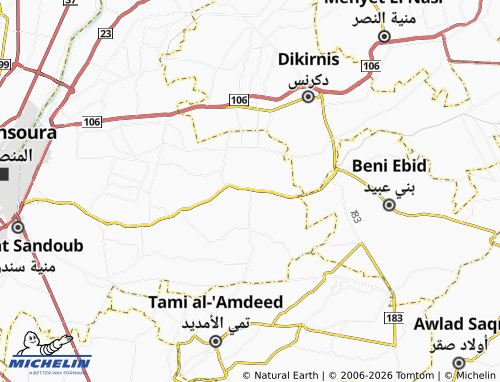 Mapa MICHELIN Kafr Tanah - ViaMichelin
