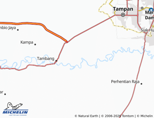 Mappa MICHELIN Padang Luas - ViaMichelin