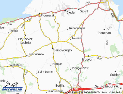 Mappa MICHELIN Plouzévédé - ViaMichelin