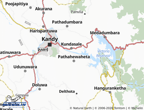 Mappa MICHELIN Gurudeniya Dambawela - ViaMichelin