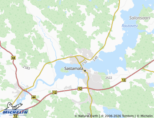 MICHELIN-Landkarte Nuupala - ViaMichelin